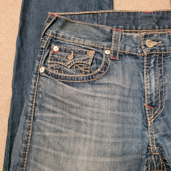 TRUE RELIGION Straight Natural Big T Men's Jean - Picture 4 of 12